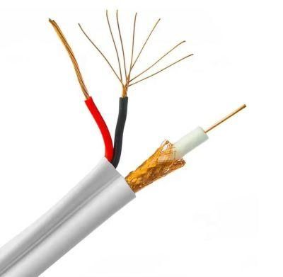 Coaxial Rg59 with Power CCTV Cable 100m 250m 305m or Customized Length Rg59 2c