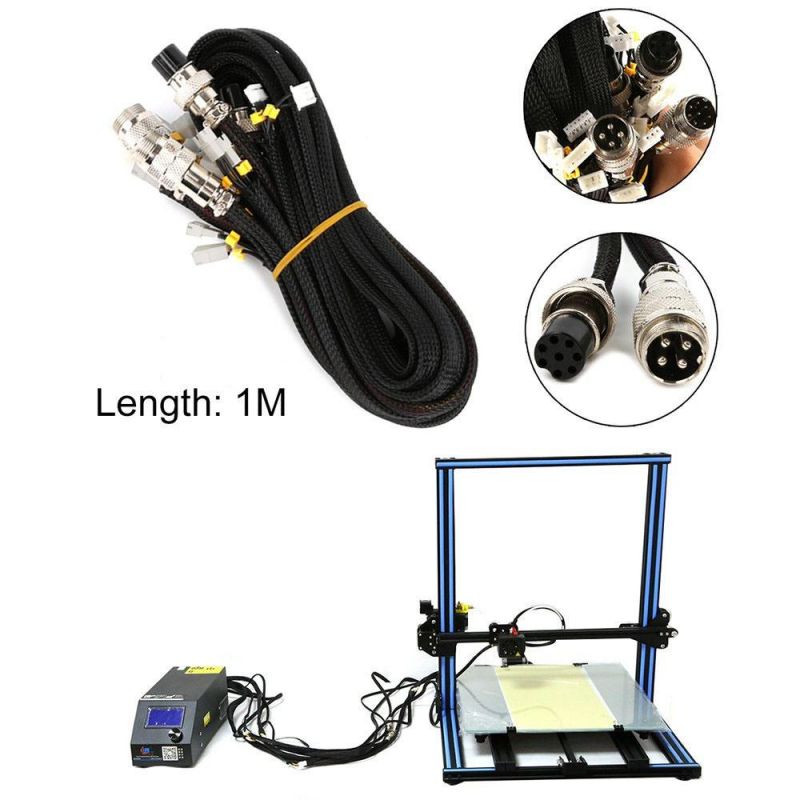Olearn 3D Printer Upgrade Kit Extension Cable Kit 1m for Cr-10 10s S4 S5 Series for Creality 3D Printer