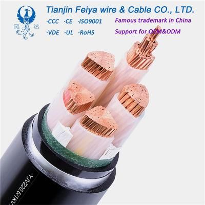 Nyy H05vvf Low Voltage Copper/Aluminum Conductor XLPE/PVC Insulated Swa Armoured Underground Electrical Power Cable