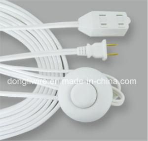 Extension Cord with Foot Switch 16/2 Durable White Foot Tap Extension Cord