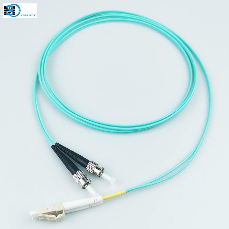 LSZH PVC Om3 50/125 LC to St Patch Cord Fiber Jumper Cable