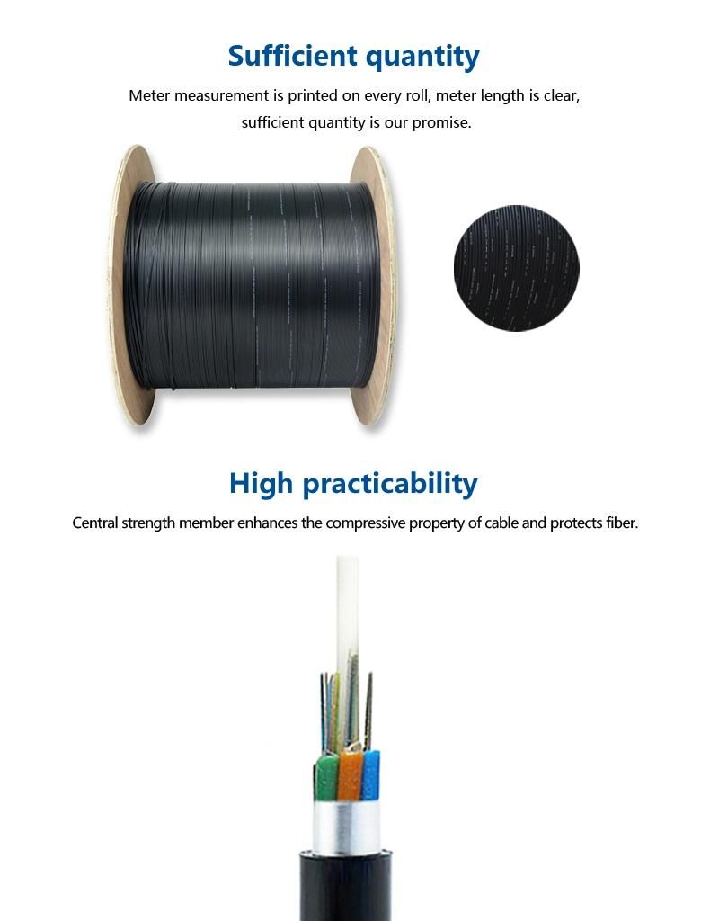 Best Price Optical Cable G652D Single Mode 72 Fiber G Y F T a for Duct Aerial