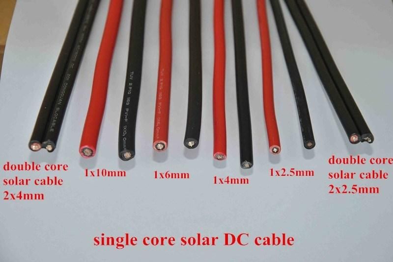 Double Insulation 2 *4mm2 Solar Cable for PV Photovoltaic System DC Solar Wire Cable