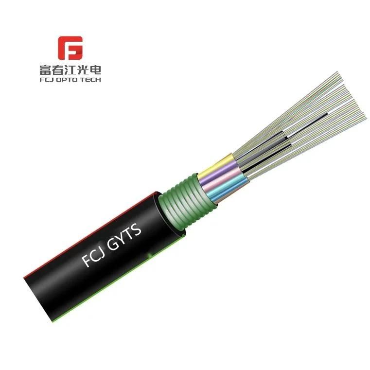 Strength Member HDPE GYTS Armored Fiber Optic Cable