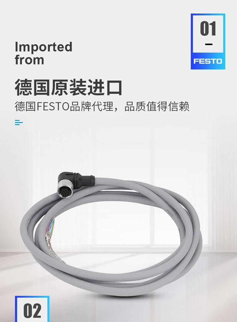 Festos Plug Socket with Cable Nebu-M8g3-K-2.5-Le3 541333 -5-Le3 541334 Nebu