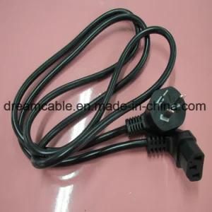 1.8m CCC 3pin Chinese Power Cord Angle IEC C13
