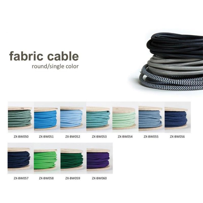 VDE Standard Manufacturer 2 Cord HDMI Electric Power Fabric Wire Cable