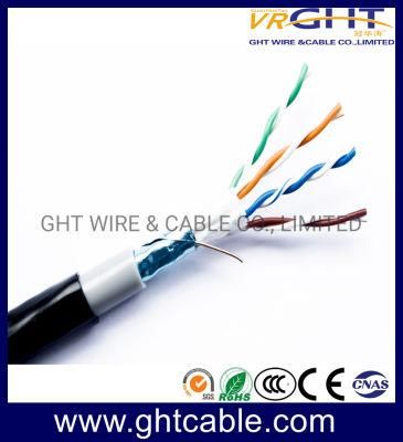 Hot Sale 24AWG Bare Copper Outdoor/Indoor FTP Cat5e LAN Cable/Network Cable