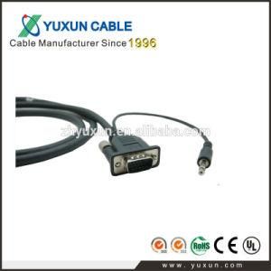 High Quality HD 15pin Male to Male VGA with Audio Cable