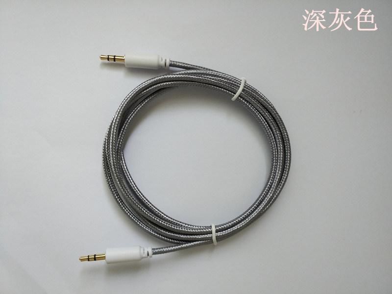 Nylon Braided Audio Cable 3.5mm Male to Male Cable