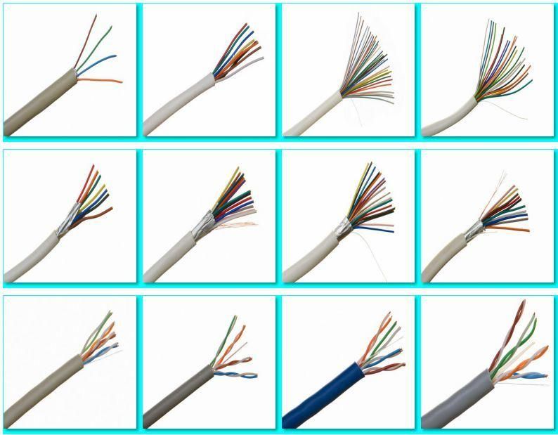 Shielded Flexible Bare Copper PVC Sheath Power Electrical Multi Cores Electric Cable (Rvvp)