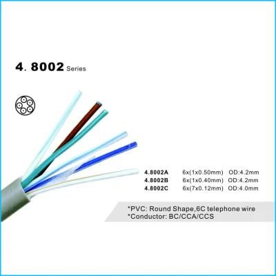 6C Round Telephone Cable (4.8002 Series)
