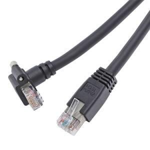 Gige Vision Ethernet Cable Angled RJ45 with Screws