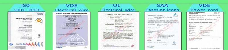 VDE Approved European Type Universal 3 Pins AC Computer Power Cord Factory