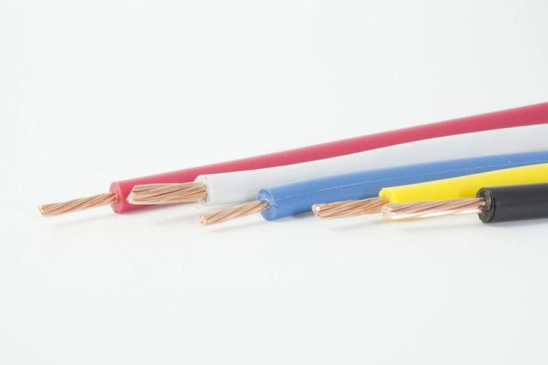 12 10 8 AWG Conductor PVC Insulated Cable 450/750 V Nya Thw (cu/PVC) Copper Aluminum Wire