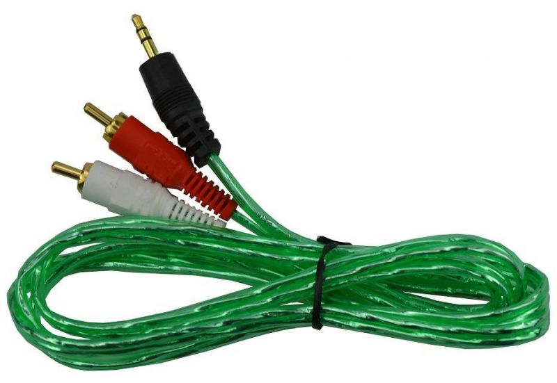 3.5mm-2/3RCA Audio Video Transparent Cable RCA Cable