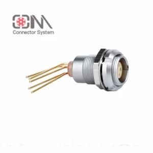 Qm B Series Zcg Bending-Pin Fixed Circular Socket Push-Pull RJ45 M12 Connector Banana Plug Socket Terminal Connector