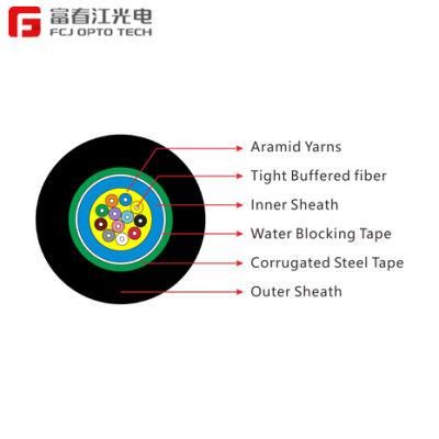 Best Price 4 Core Indoor Breakout Single Mode Fiber Optic Cable