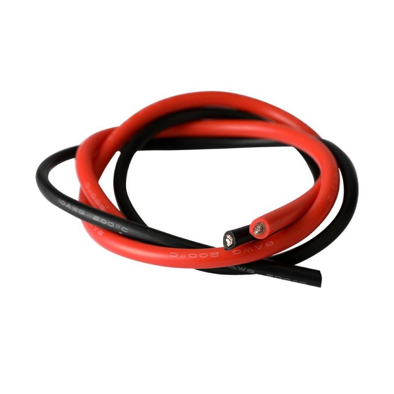 Silicone Cable 8AWG Fire Proof Spade Terminal Silicone Battery and Lighting Cable