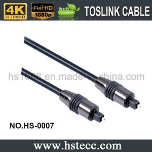 Hot Selling Optical Fiber Audio Toslink Cable with Metal Shell