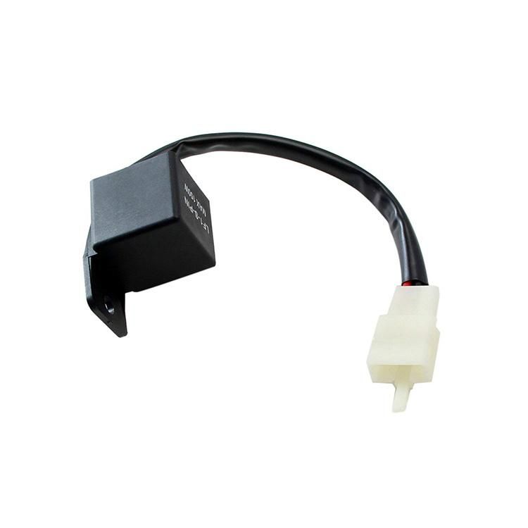 Turn Signal Relay 2 Pin Flashing Relay with Terminal Motorcycle Wire Harness