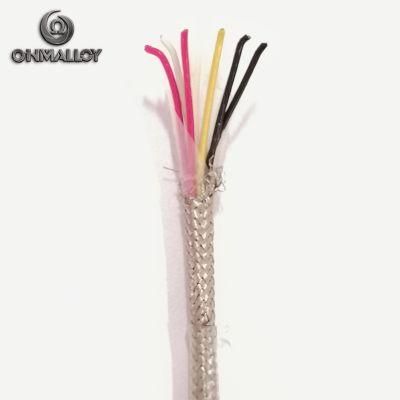 Rtd PT100 Nickel Pleated Copper Extension Cable PFA Insulated SUS Sheath 6 Cores 2 Pairs 250 Degree Celsius