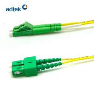 LC/APC-Sc/APC Duplex 2.0mm 9/125 Singlemode 3m PVC Yellow Patch Cord