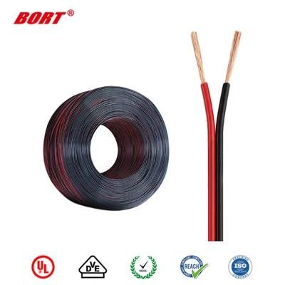 UL Standard UL2468 PVC Insulated Stranded Tinned Copper Flat Ribbon Electrical Cable for Speaker Cable