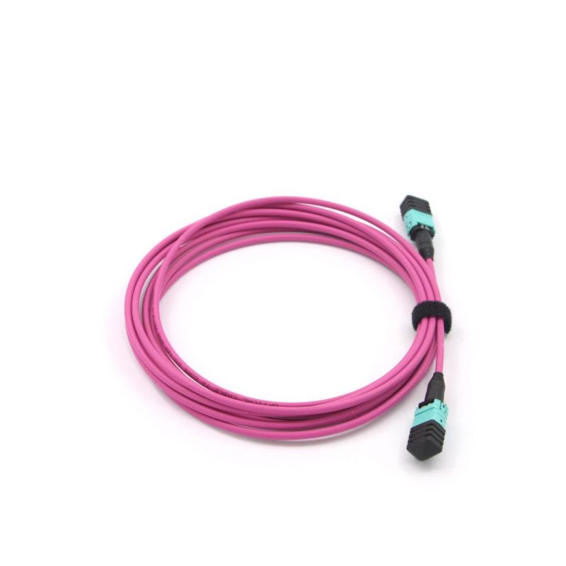 MPO (Female) -MPO (Female) Fiber Optical Patch Jumper with Om5 Fiber Cable 10 Meter