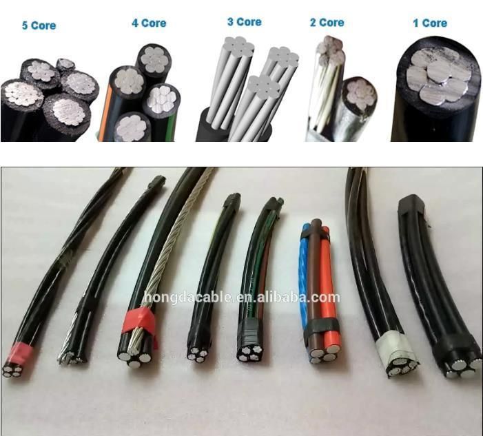 Overhead Triplex Service Drop Gebia Aerial Bundled Cable for Transmission Line