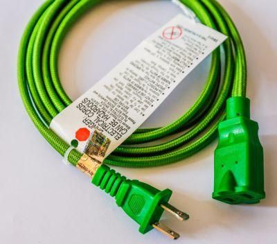 Gray Cotton Twisted 18/2 Cloth Fabric Electrical Cord, Great for Vintage, Industrial E Lamps &amp; Fans