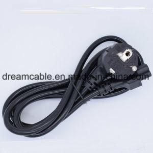 1.5m Black Kc South Korea 3pin Power Cord IEC C5