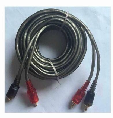Audio Video Cable RCA Cable 2RCA to 2RCA with Transparent Plug (HY-2R 003)