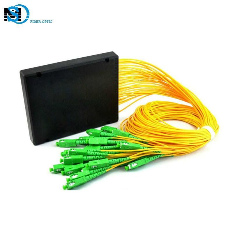 1X16 ABS Module Fiber Optic PLC Splitter with Sc APC Connector