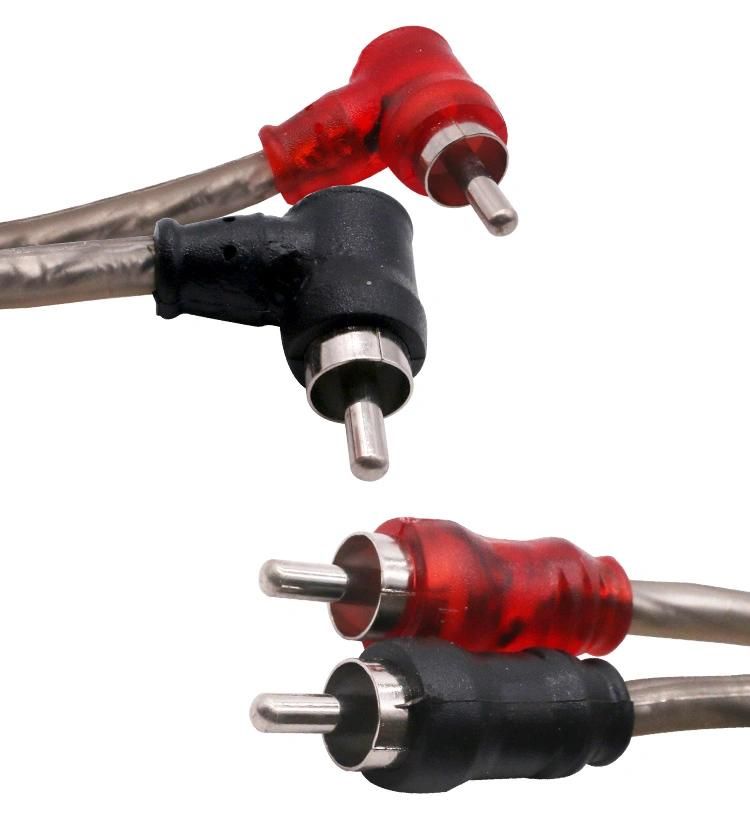 1m 2m 3m 5m Braid Shielded RCA Cable Male to Male Signal Cable for Car Audio