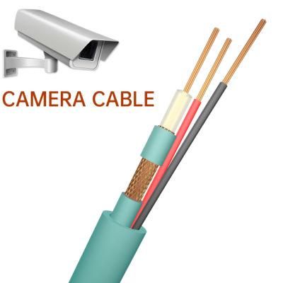 100m 300m 500m Round Wire Kx6 Kx6a Kx7+2c Copper Communication Cable Camera Cable Security Cable CCTV Cable Multicore Green Coaxial Cable