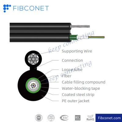 FTTH Gyxtc8s 2-12 Cores Fiber Optic Outdoor Cable