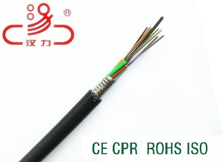 Stranded Loose Tube Fiber Optic Cable with Steel Tape Armour (GYTS)