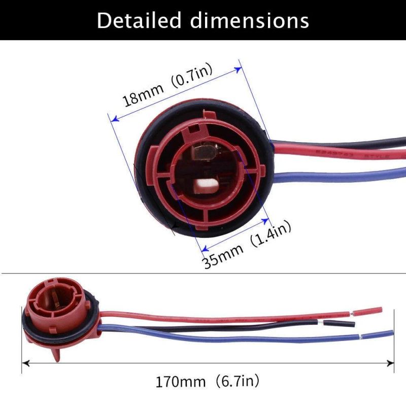 Brake Turn Signal Bulbs Sockets Adapter Wiring Harness