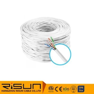 Cabo De Rede Cftv 4 Pares Branco 24AWG Risun-305m Cable