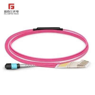 Single Mode Optic Tight Buffer Fiber MTP MPO Upc to LC Plenum/Riser Breakout Fanout LSZH Jumper Patch Cable