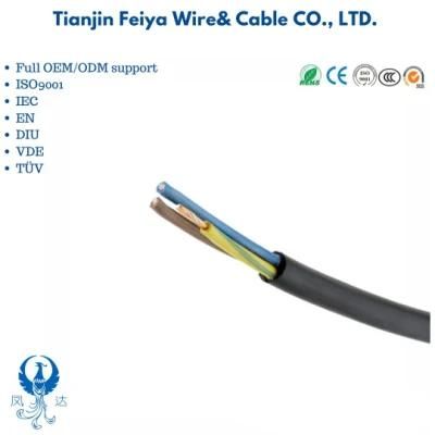 H03rn-F H05rn-F H07rn-F 3X1.5 3X2.5 3X3.5mm2 Flexible Rubber Cable Copper Control Electric Coaxial Waterproof Rubber Wire Cable