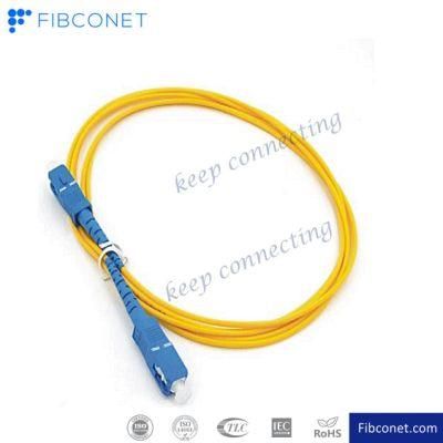 FTTH Single Mode 9/125 Sc Upc - Sc Upc PVC LSZH Fiber Optic Patch Cord Cable Cord Connector