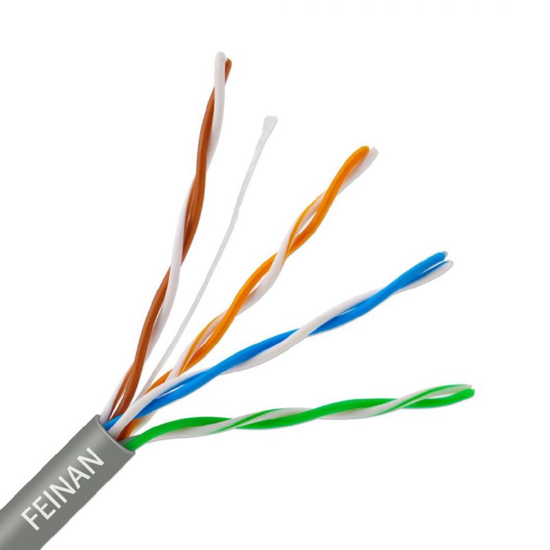 24AWG Internet Network RJ45 4pairs LAN Cable Indoor Ethernet Network Cable UTP Cat 5e LAN Cable