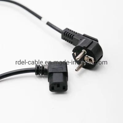 Power Cord Set 16A Schuko Plug with IEC60320 C13 Angled RoHS VDE