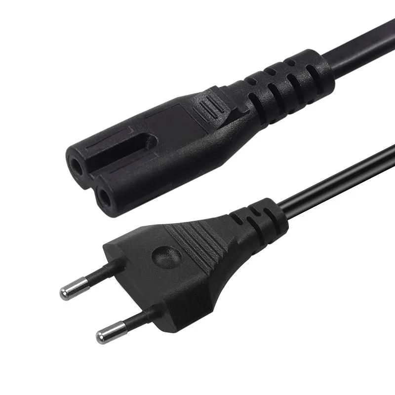 2.5A 250V European Plug 2pin Power Cord with Flexible Cable H03VV-F