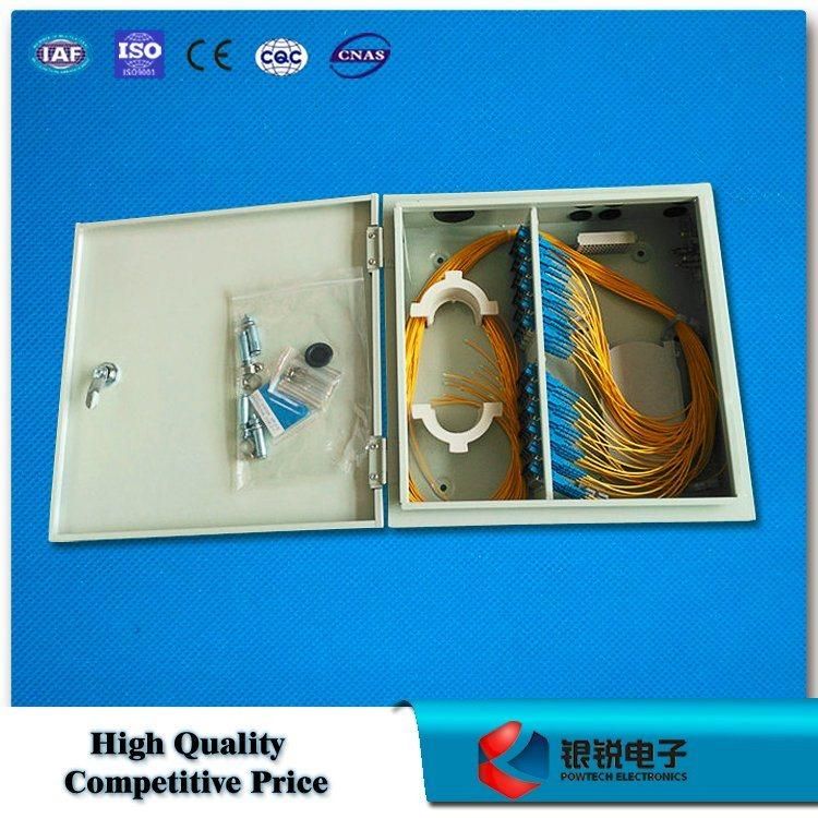 48 Fibers Optic Cable Distribution Box Mental Material with Pigtails&Adapters