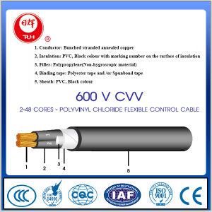 600V 1000V Flexible Conductor Armoured Control Cable with Cvv Type