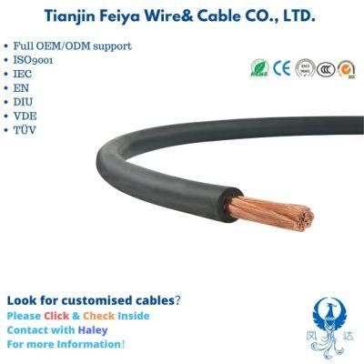 Nyy Custom Super Flexible 100% Pure Copper Conductor Rubber or PVC Sheath H01n2-D H01n2-E Yh Welding Cable Aluminium Wire Cable