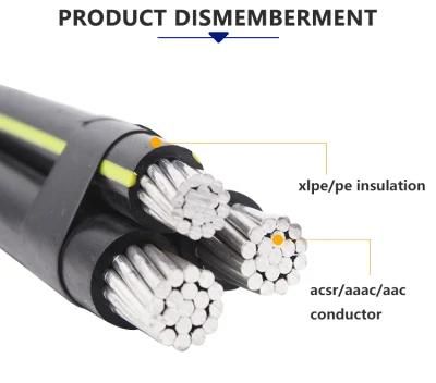3 Cores Triplex Service Drop ABC Cable Aluminum Conductor